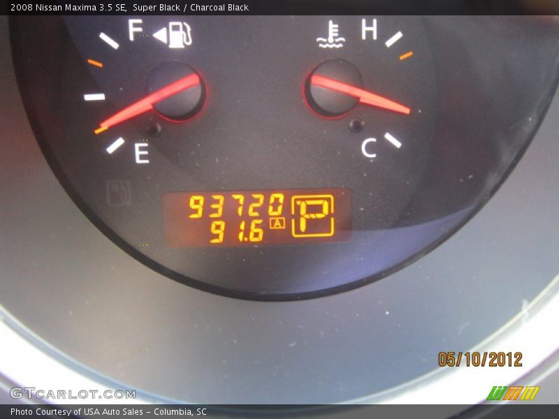 Super Black / Charcoal Black 2008 Nissan Maxima 3.5 SE