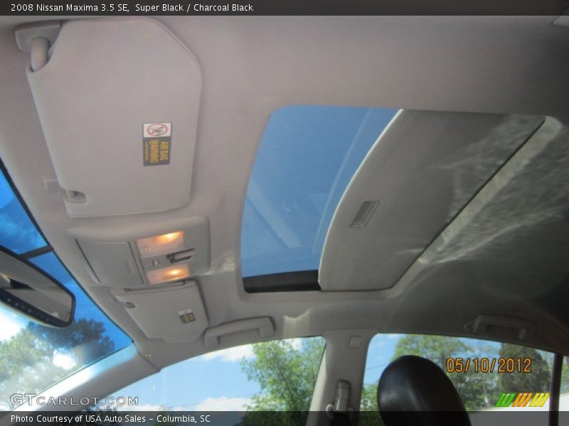 Super Black / Charcoal Black 2008 Nissan Maxima 3.5 SE