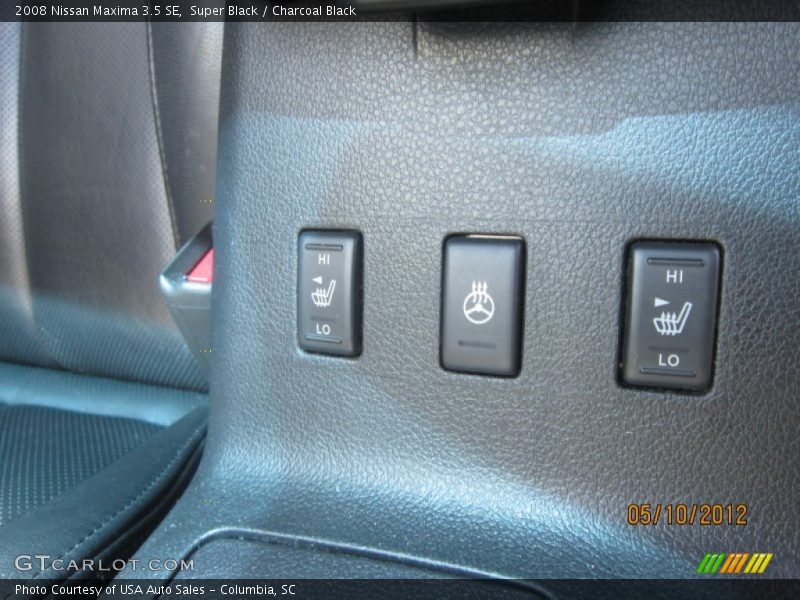 Super Black / Charcoal Black 2008 Nissan Maxima 3.5 SE