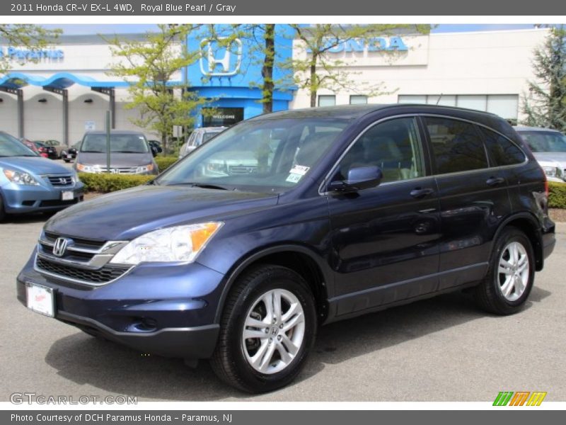 Royal Blue Pearl / Gray 2011 Honda CR-V EX-L 4WD