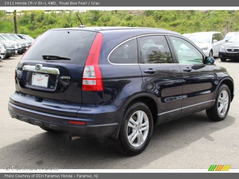 Royal Blue Pearl / Gray 2011 Honda CR-V EX-L 4WD