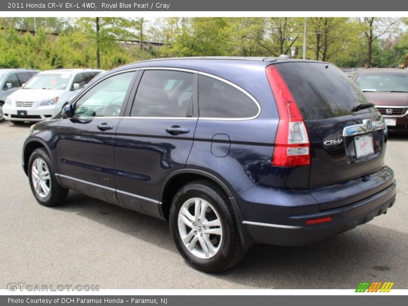Royal Blue Pearl / Gray 2011 Honda CR-V EX-L 4WD