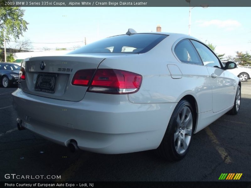 Alpine White / Cream Beige Dakota Leather 2009 BMW 3 Series 335xi Coupe