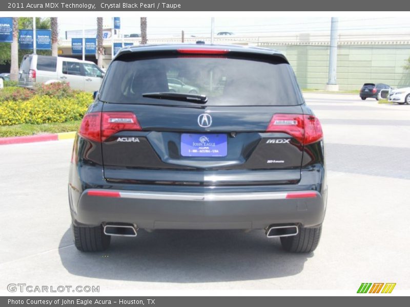 Crystal Black Pearl / Taupe 2011 Acura MDX Technology