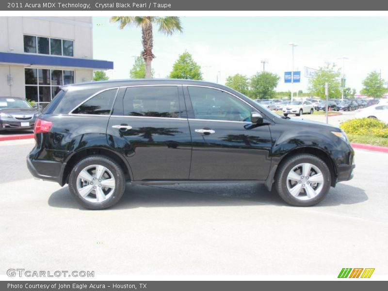Crystal Black Pearl / Taupe 2011 Acura MDX Technology