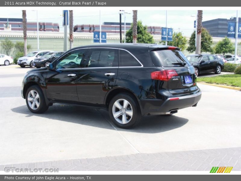 Crystal Black Pearl / Taupe 2011 Acura MDX Technology