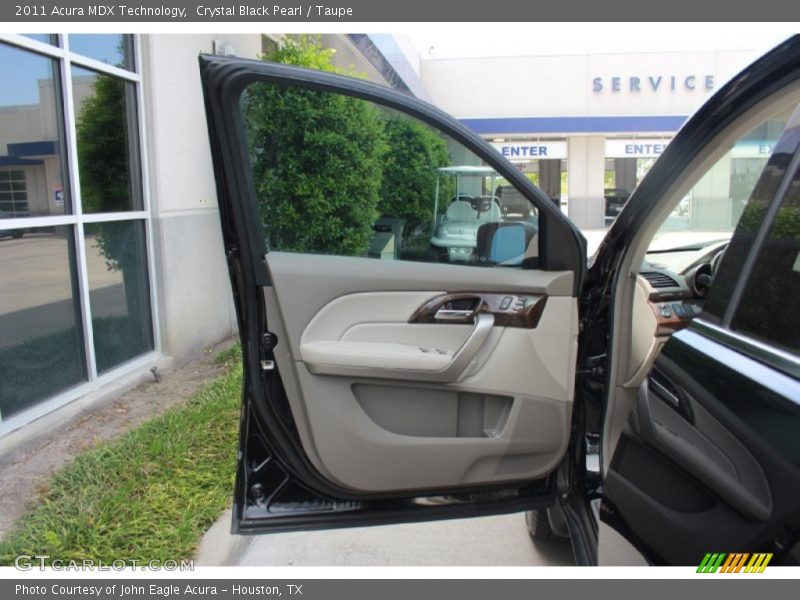 Crystal Black Pearl / Taupe 2011 Acura MDX Technology