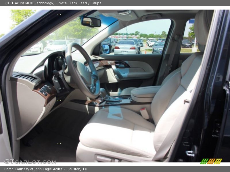 Crystal Black Pearl / Taupe 2011 Acura MDX Technology