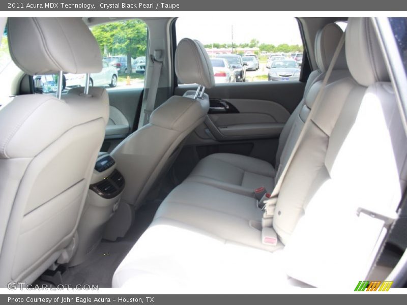Crystal Black Pearl / Taupe 2011 Acura MDX Technology