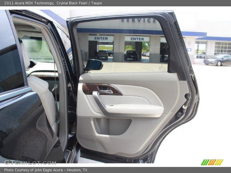 Crystal Black Pearl / Taupe 2011 Acura MDX Technology
