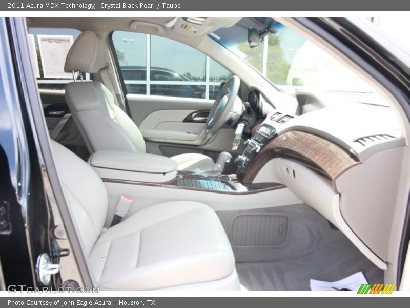 Crystal Black Pearl / Taupe 2011 Acura MDX Technology