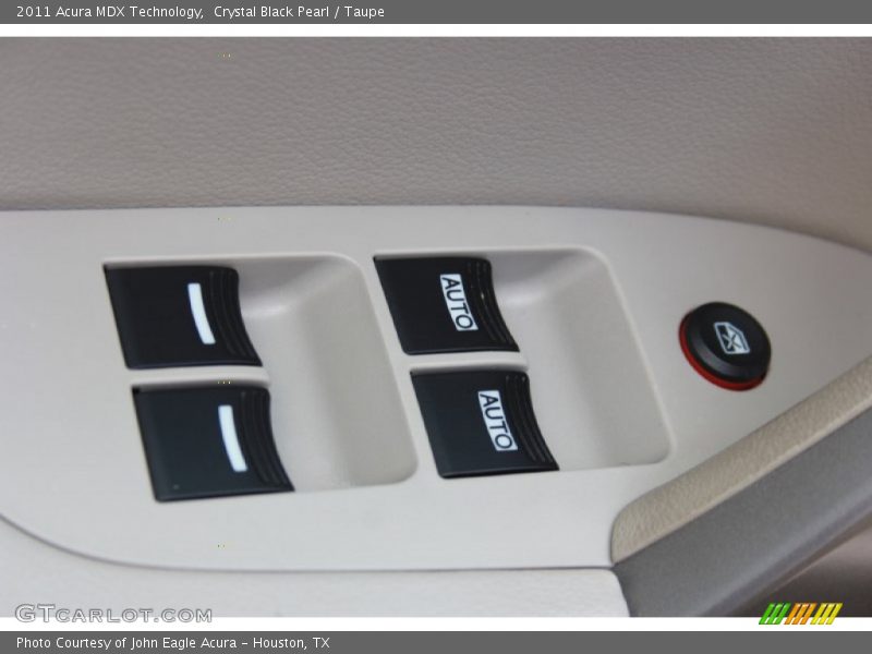 Crystal Black Pearl / Taupe 2011 Acura MDX Technology