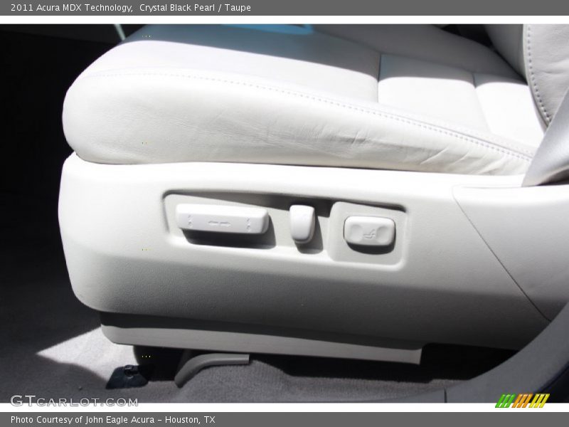 Crystal Black Pearl / Taupe 2011 Acura MDX Technology