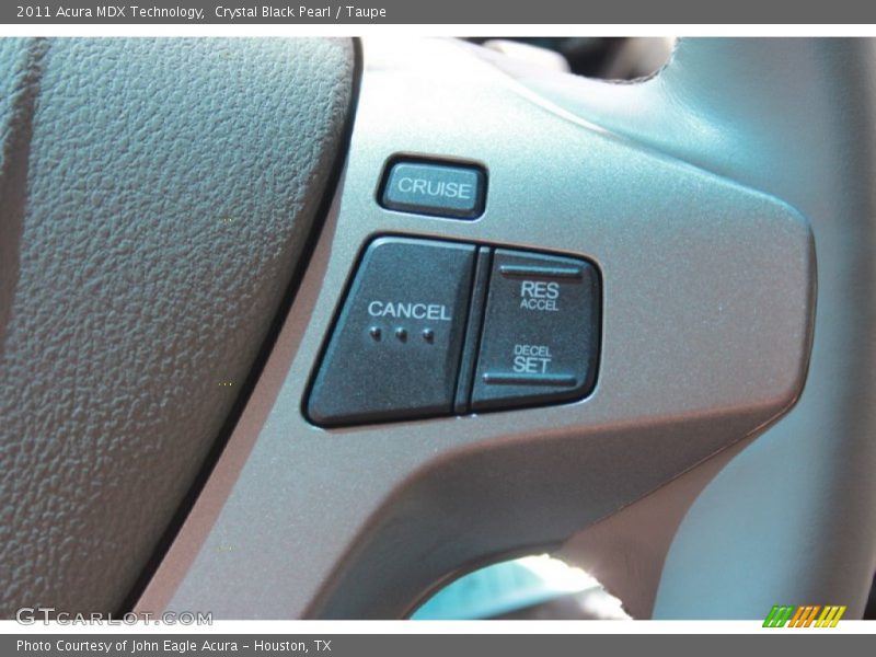 Crystal Black Pearl / Taupe 2011 Acura MDX Technology