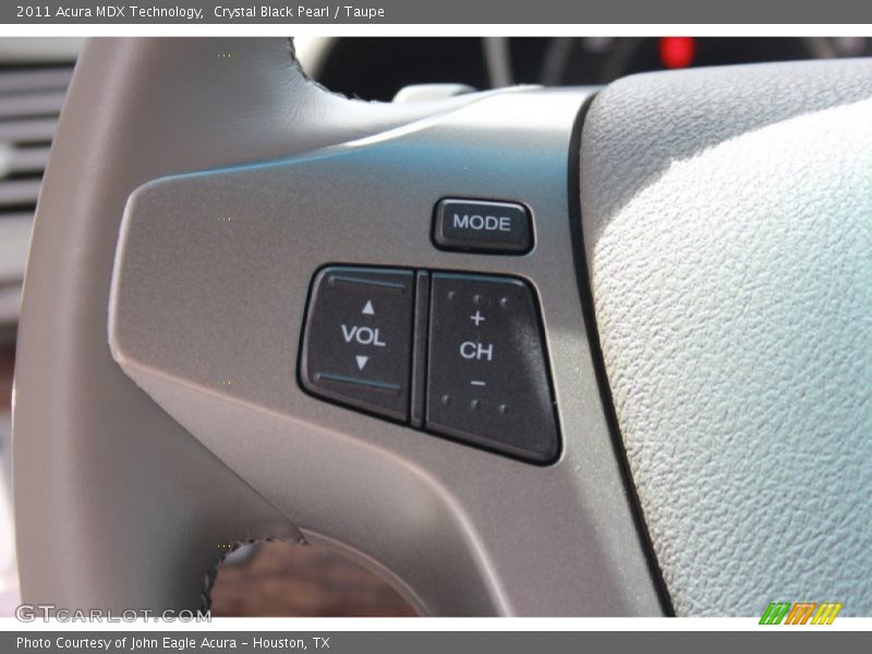 Crystal Black Pearl / Taupe 2011 Acura MDX Technology