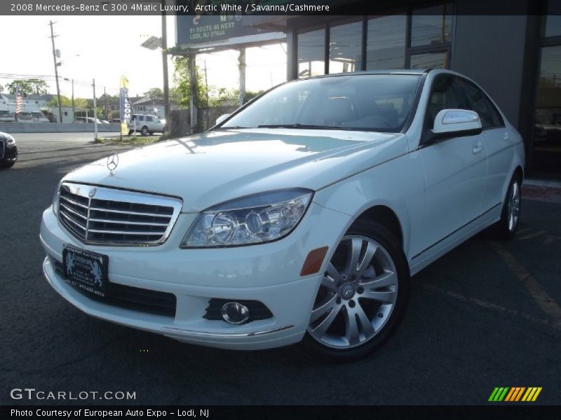 Arctic White / Savanna/Cashmere 2008 Mercedes-Benz C 300 4Matic Luxury