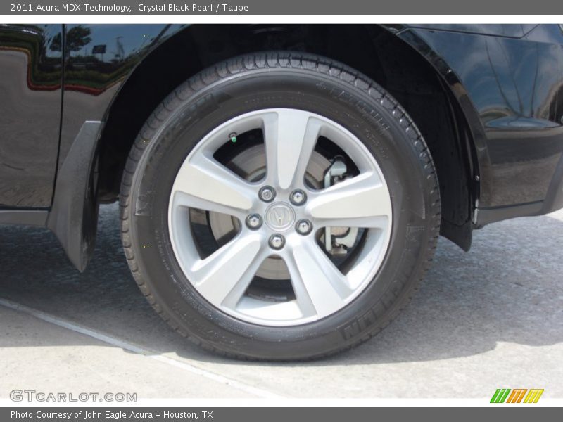 Crystal Black Pearl / Taupe 2011 Acura MDX Technology