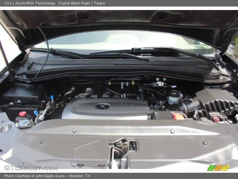 Crystal Black Pearl / Taupe 2011 Acura MDX Technology