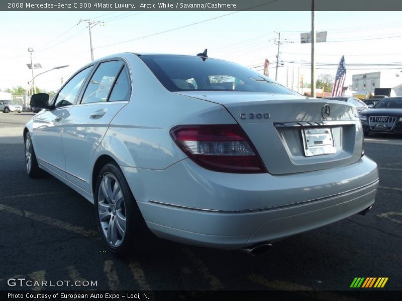 Arctic White / Savanna/Cashmere 2008 Mercedes-Benz C 300 4Matic Luxury