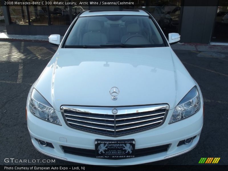Arctic White / Savanna/Cashmere 2008 Mercedes-Benz C 300 4Matic Luxury