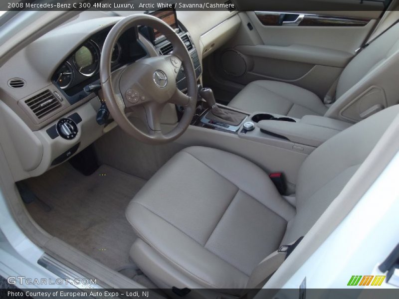Arctic White / Savanna/Cashmere 2008 Mercedes-Benz C 300 4Matic Luxury