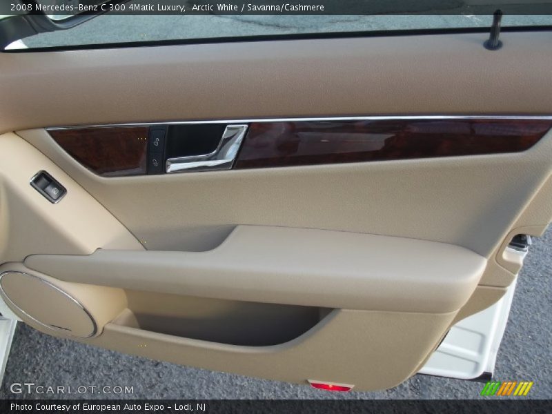 Arctic White / Savanna/Cashmere 2008 Mercedes-Benz C 300 4Matic Luxury