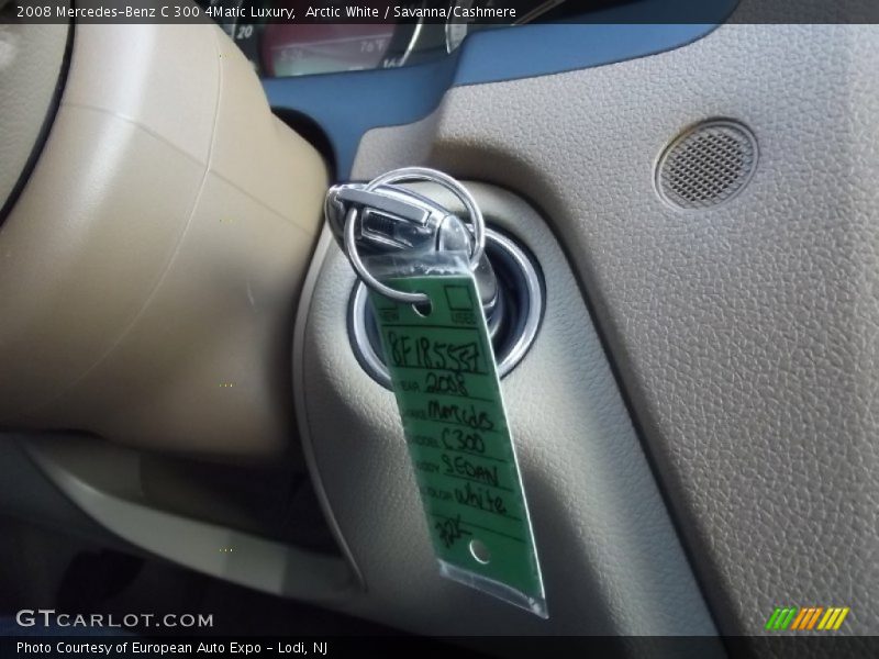 Arctic White / Savanna/Cashmere 2008 Mercedes-Benz C 300 4Matic Luxury