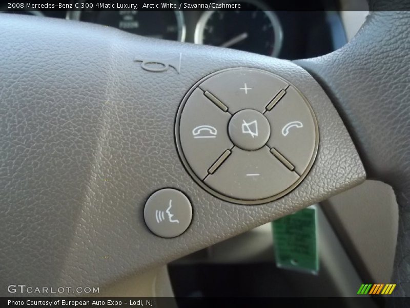 Arctic White / Savanna/Cashmere 2008 Mercedes-Benz C 300 4Matic Luxury