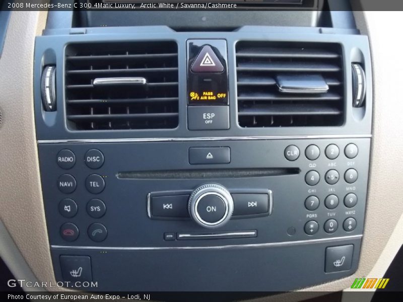 Arctic White / Savanna/Cashmere 2008 Mercedes-Benz C 300 4Matic Luxury