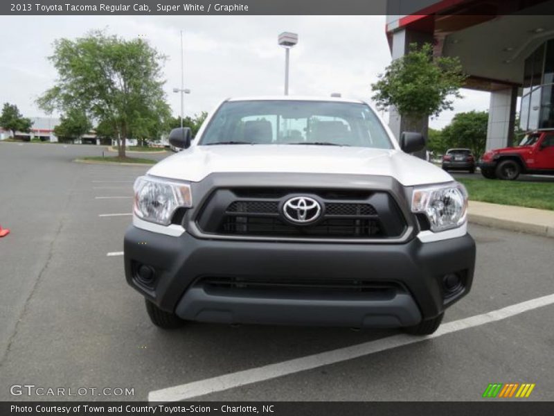 Super White / Graphite 2013 Toyota Tacoma Regular Cab