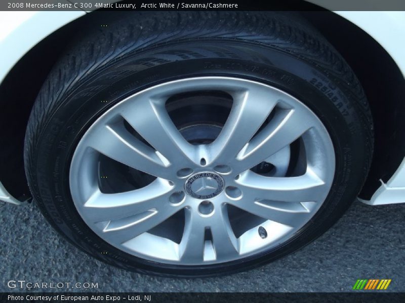 Arctic White / Savanna/Cashmere 2008 Mercedes-Benz C 300 4Matic Luxury