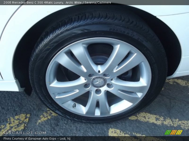 Arctic White / Savanna/Cashmere 2008 Mercedes-Benz C 300 4Matic Luxury