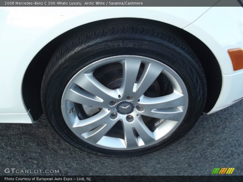 Arctic White / Savanna/Cashmere 2008 Mercedes-Benz C 300 4Matic Luxury