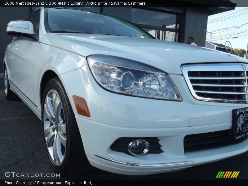Arctic White / Savanna/Cashmere 2008 Mercedes-Benz C 300 4Matic Luxury