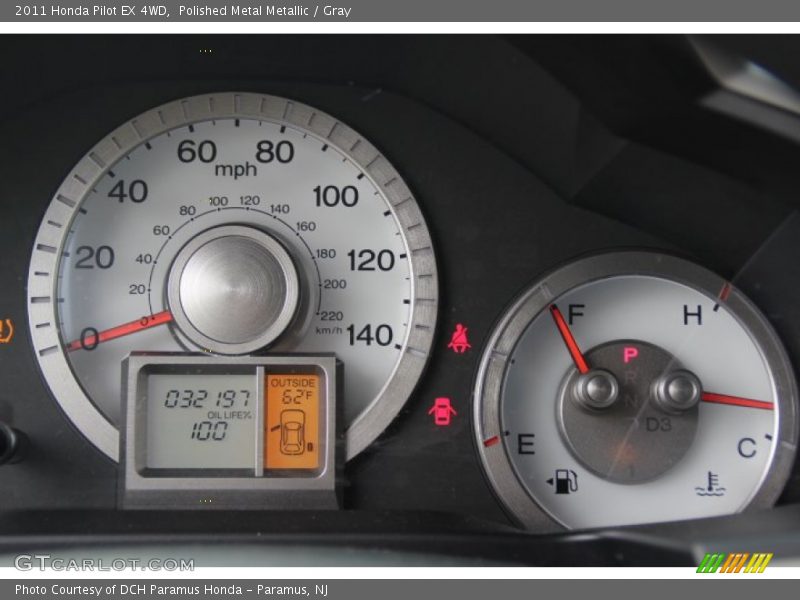Polished Metal Metallic / Gray 2011 Honda Pilot EX 4WD