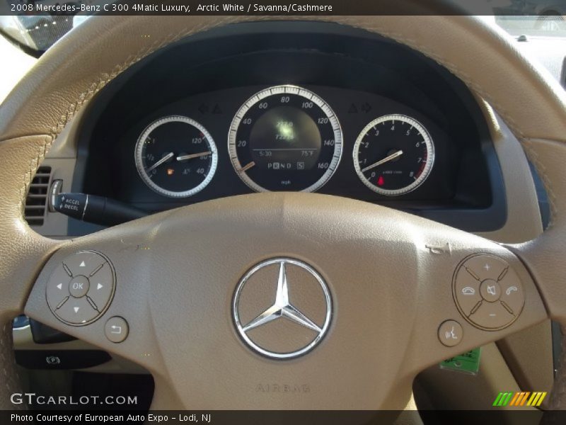 Arctic White / Savanna/Cashmere 2008 Mercedes-Benz C 300 4Matic Luxury