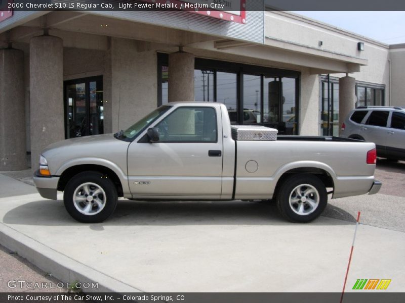 Light Pewter Metallic / Medium Gray 2000 Chevrolet S10 LS Regular Cab