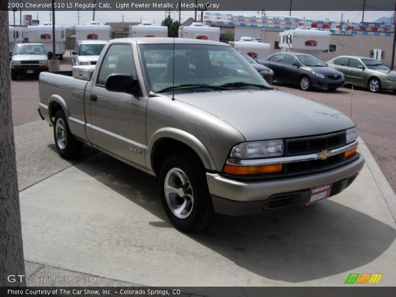 Light Pewter Metallic / Medium Gray 2000 Chevrolet S10 LS Regular Cab