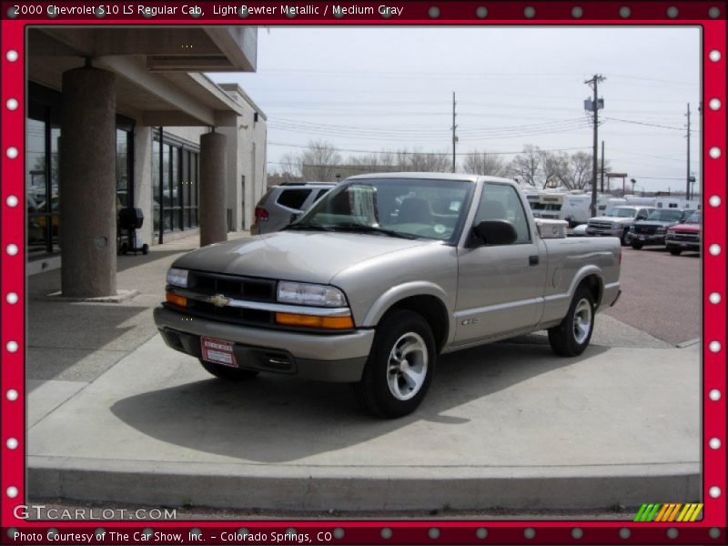Light Pewter Metallic / Medium Gray 2000 Chevrolet S10 LS Regular Cab