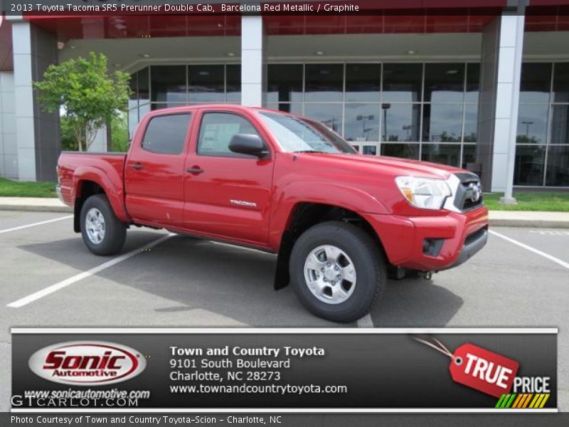 Barcelona Red Metallic / Graphite 2013 Toyota Tacoma SR5 Prerunner Double Cab