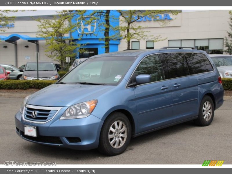 Ocean Mist Metallic / Gray 2010 Honda Odyssey EX-L