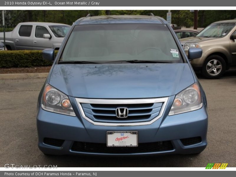 Ocean Mist Metallic / Gray 2010 Honda Odyssey EX-L