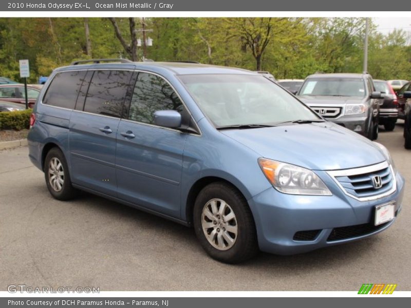 Ocean Mist Metallic / Gray 2010 Honda Odyssey EX-L