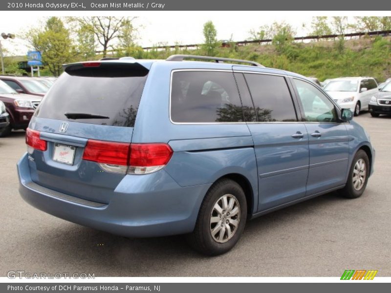Ocean Mist Metallic / Gray 2010 Honda Odyssey EX-L