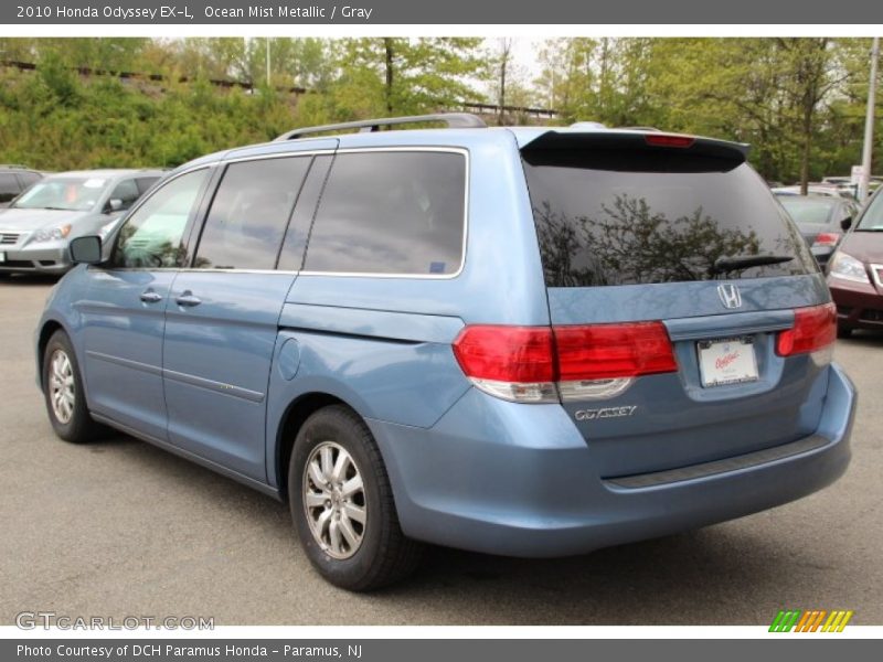 Ocean Mist Metallic / Gray 2010 Honda Odyssey EX-L