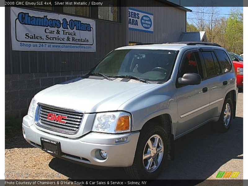 Silver Mist Metallic / Ebony 2008 GMC Envoy SLE 4x4