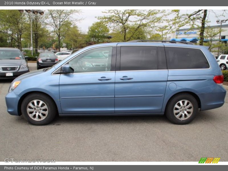 Ocean Mist Metallic / Gray 2010 Honda Odyssey EX-L