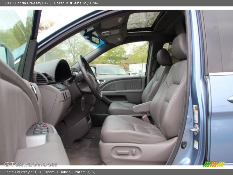 Ocean Mist Metallic / Gray 2010 Honda Odyssey EX-L