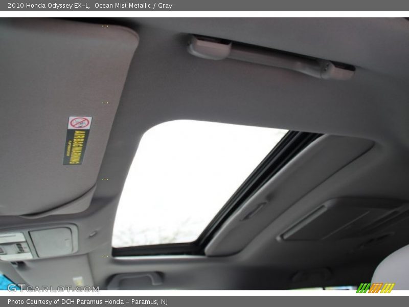 Ocean Mist Metallic / Gray 2010 Honda Odyssey EX-L