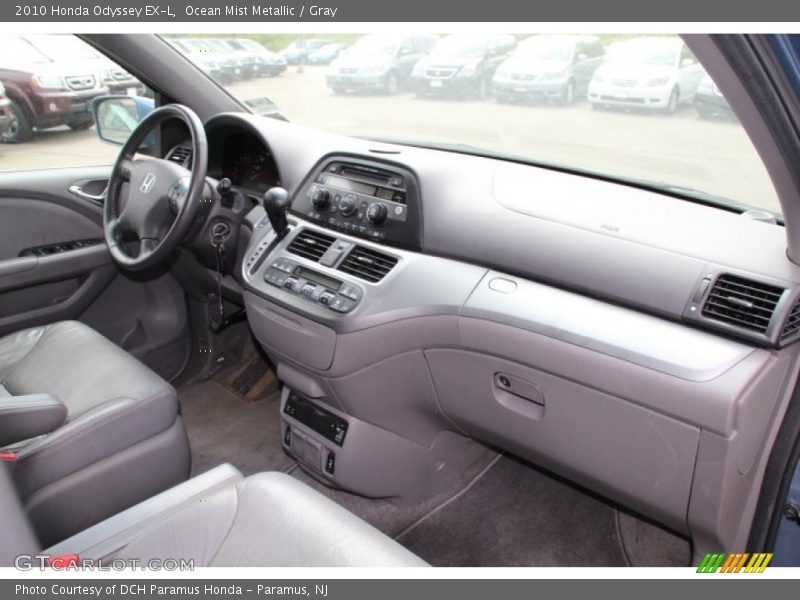 Ocean Mist Metallic / Gray 2010 Honda Odyssey EX-L